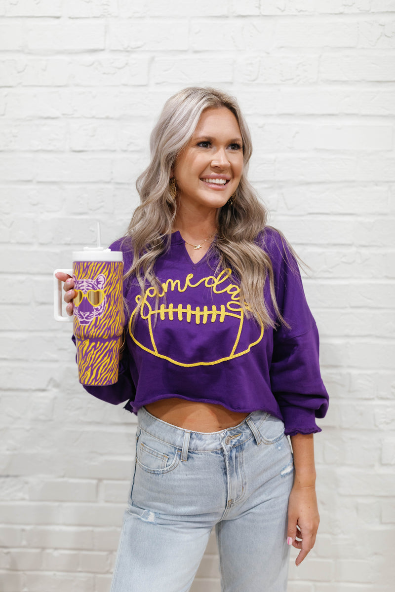 GAMEDAY CROPPED SWEATSHIRT
