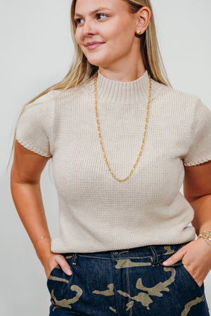 MOCK NECK SWEATER