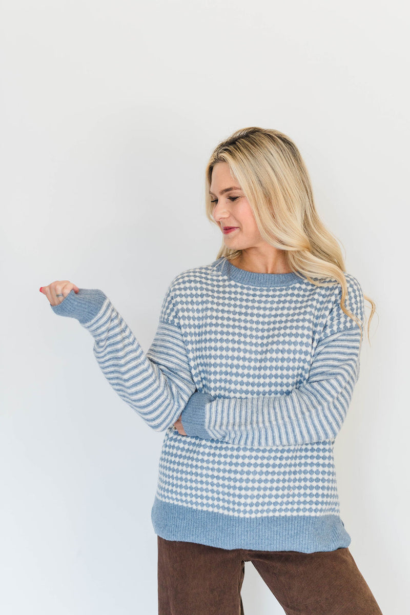 CHECKERBOARD SWEATER