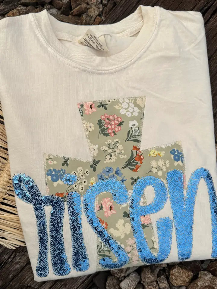 RISEN SEQUIN TEE
