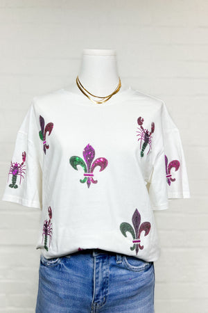 CRAWFISH MARDI GRAS TOP - LondonEE & Co. 