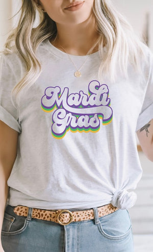 RETRO MARDI GRAS TEE - LondonEE & Co. 
