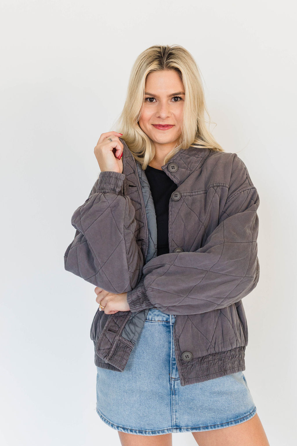 WASHED QUILT JACKET
