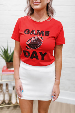 SEQUIN FOOTBALL GAME DAY TOP