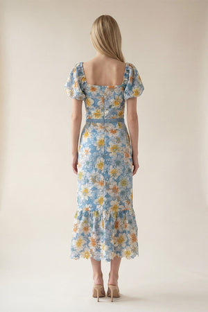 LACE MIDI DRESS