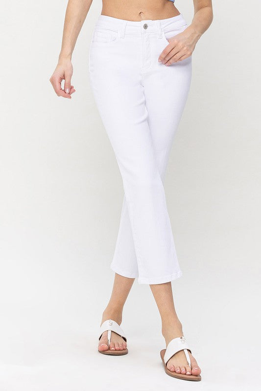 PICO HIGH RISE CROP STRAIGHT JEANS
