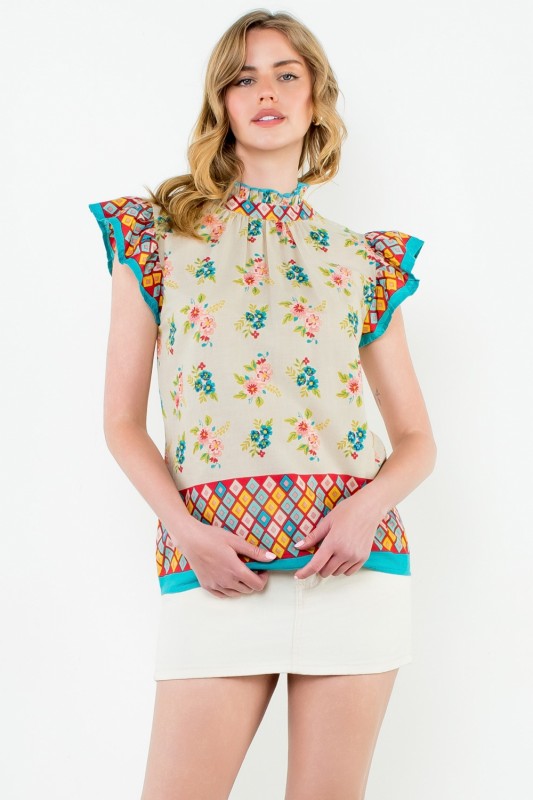 THML FLUTER SLEEVE TOP