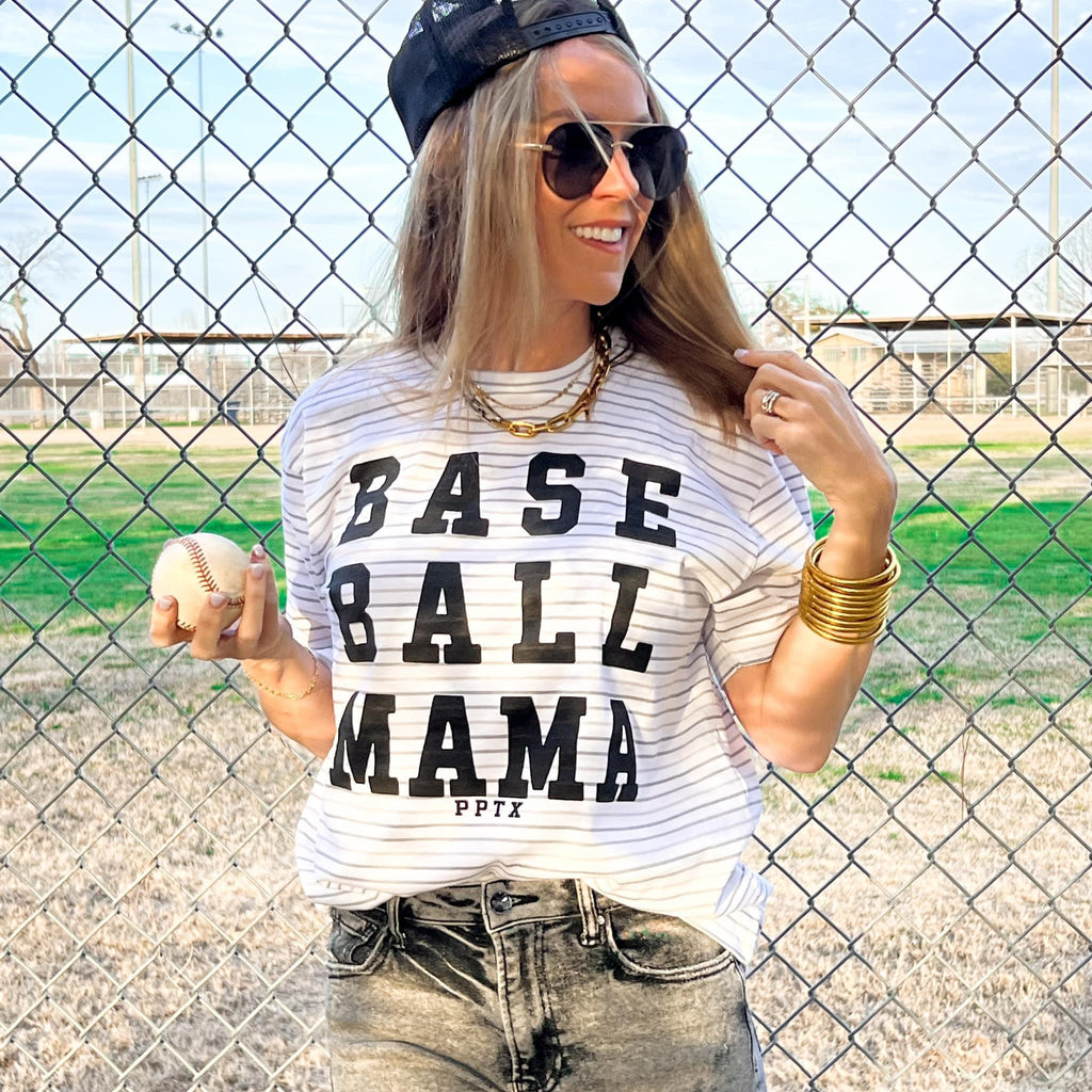 BASEBALL MAMA TEE