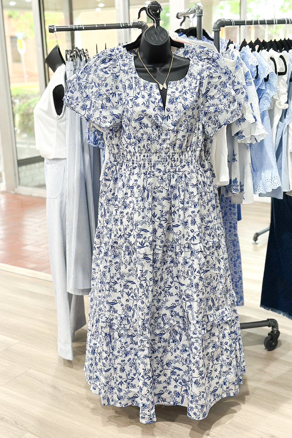 KEARNY FLORAL POPLIN DRESS