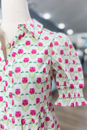 MOLLY FLORAL FANFARE DRESS - LondonEE & Co. 