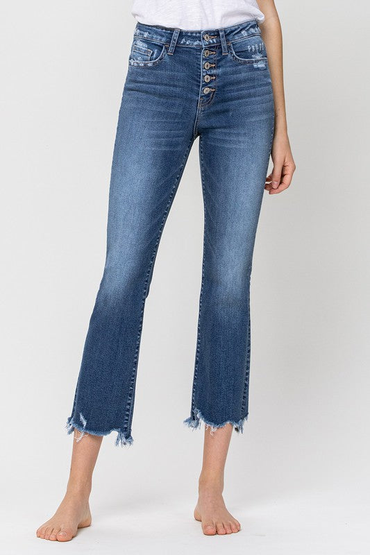 BELLA HIGH RISE CROP FLARES