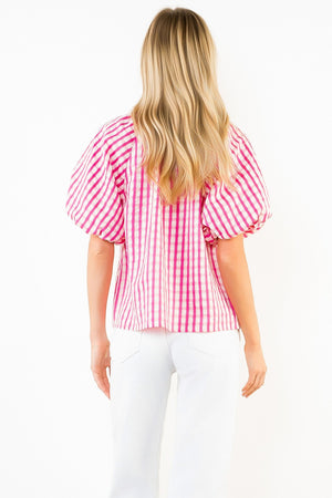 THML GINGHAM TOP
