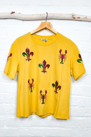 CRAWFISH MARDI GRAS TOP - LondonEE & Co. 