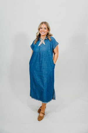 GRETTA DENIM DRESS