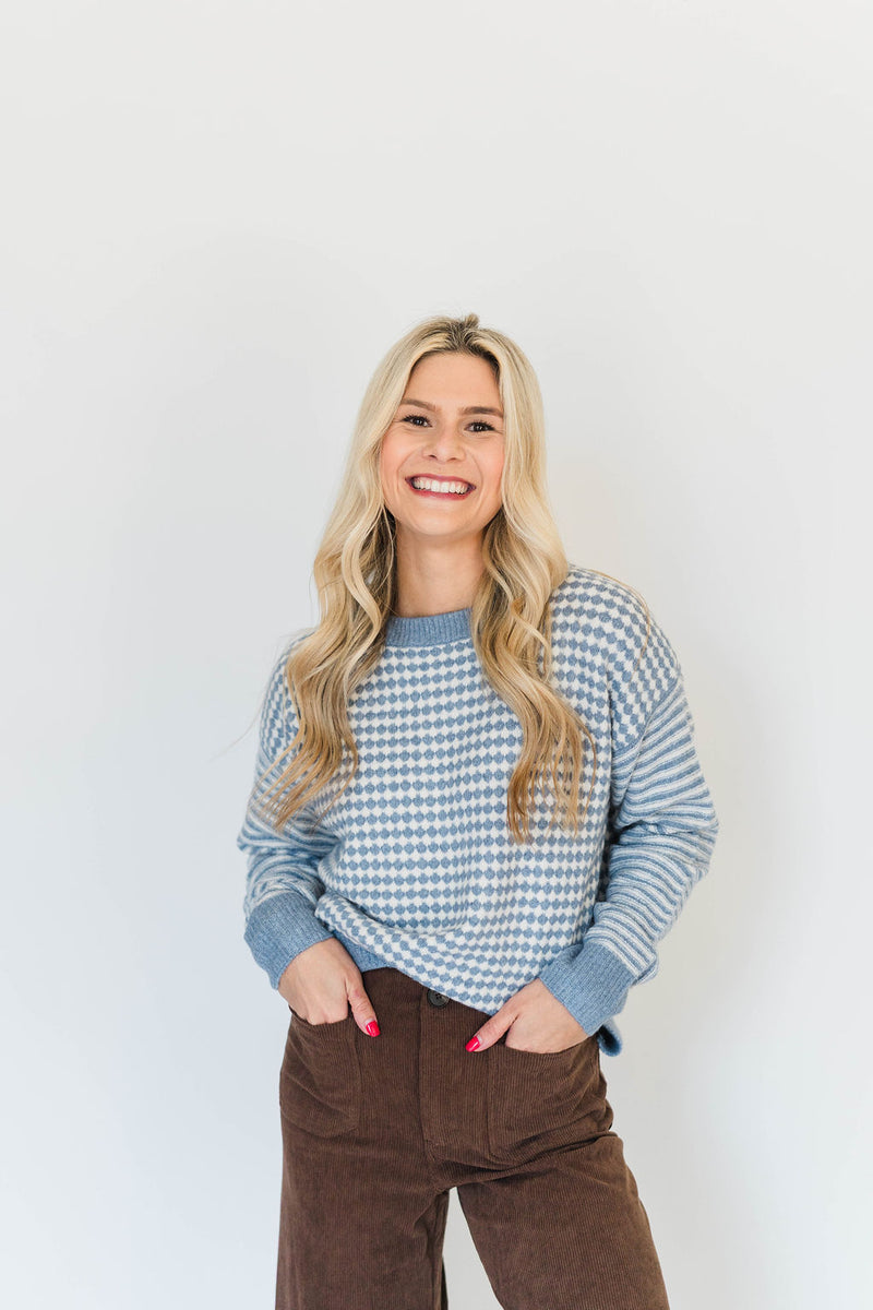 CHECKERBOARD SWEATER