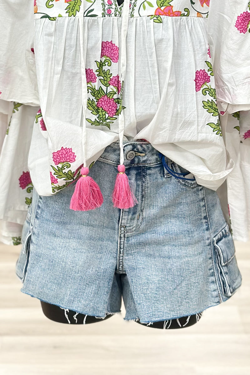 JORDAN MID RISE SHORTS