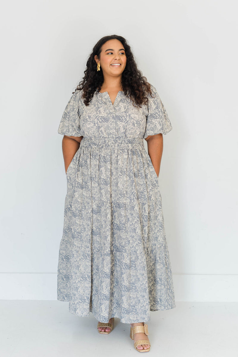 INDIGO MAXI DRESS