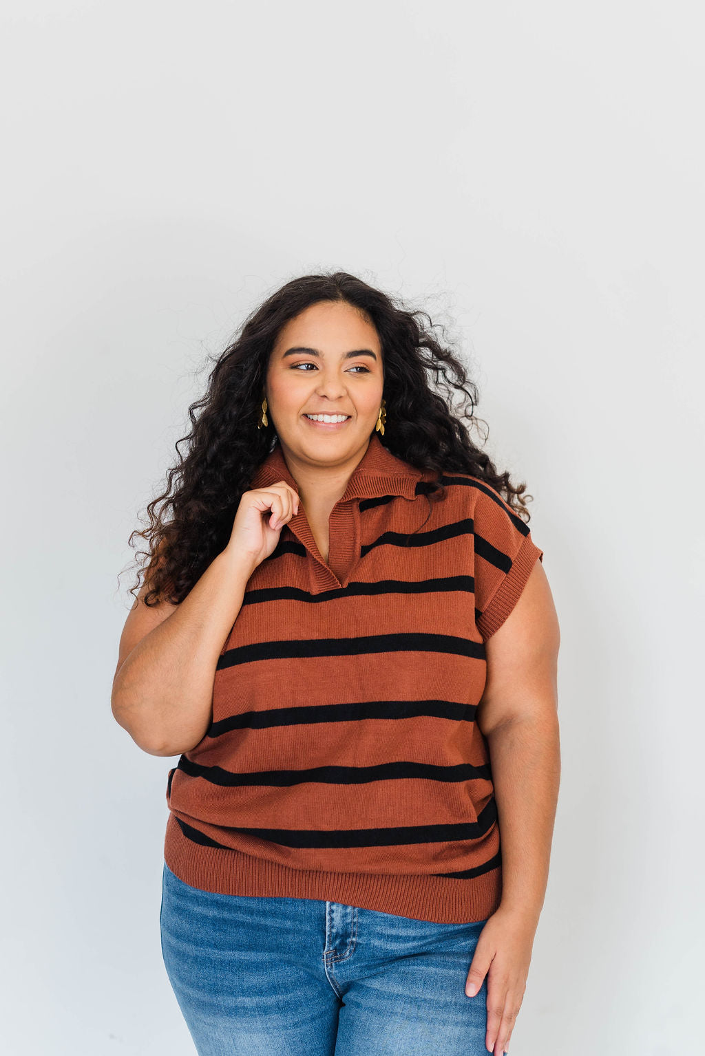 PLUS DROP SHOULDER SWEATER