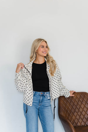 POLKA DOT LIGHTWEIGHT JACKET