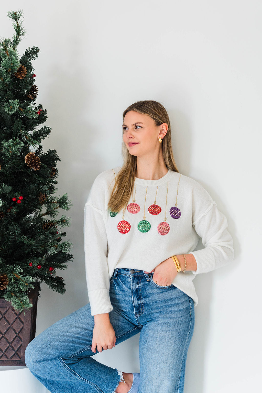 CHRISTMAS ORNAMENT SWEATER
