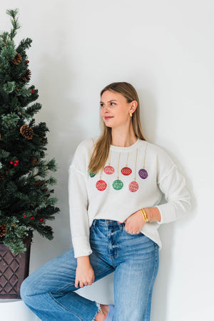 CHRISTMAS ORNAMENT SWEATER