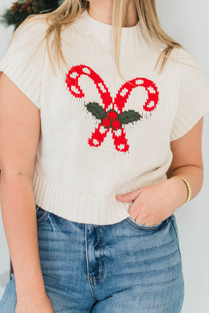 CHRISTMAS CANDY CANE SWEATER