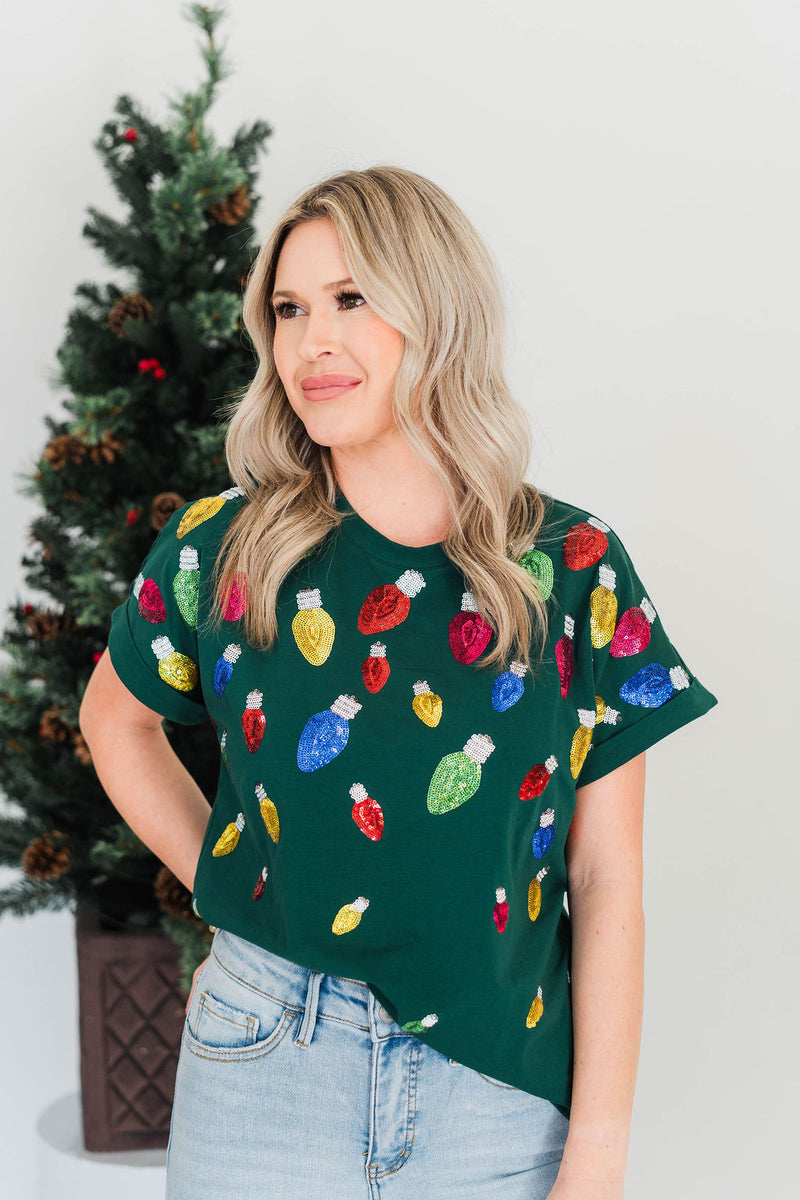 CHRISTMAS LIGHT TOP