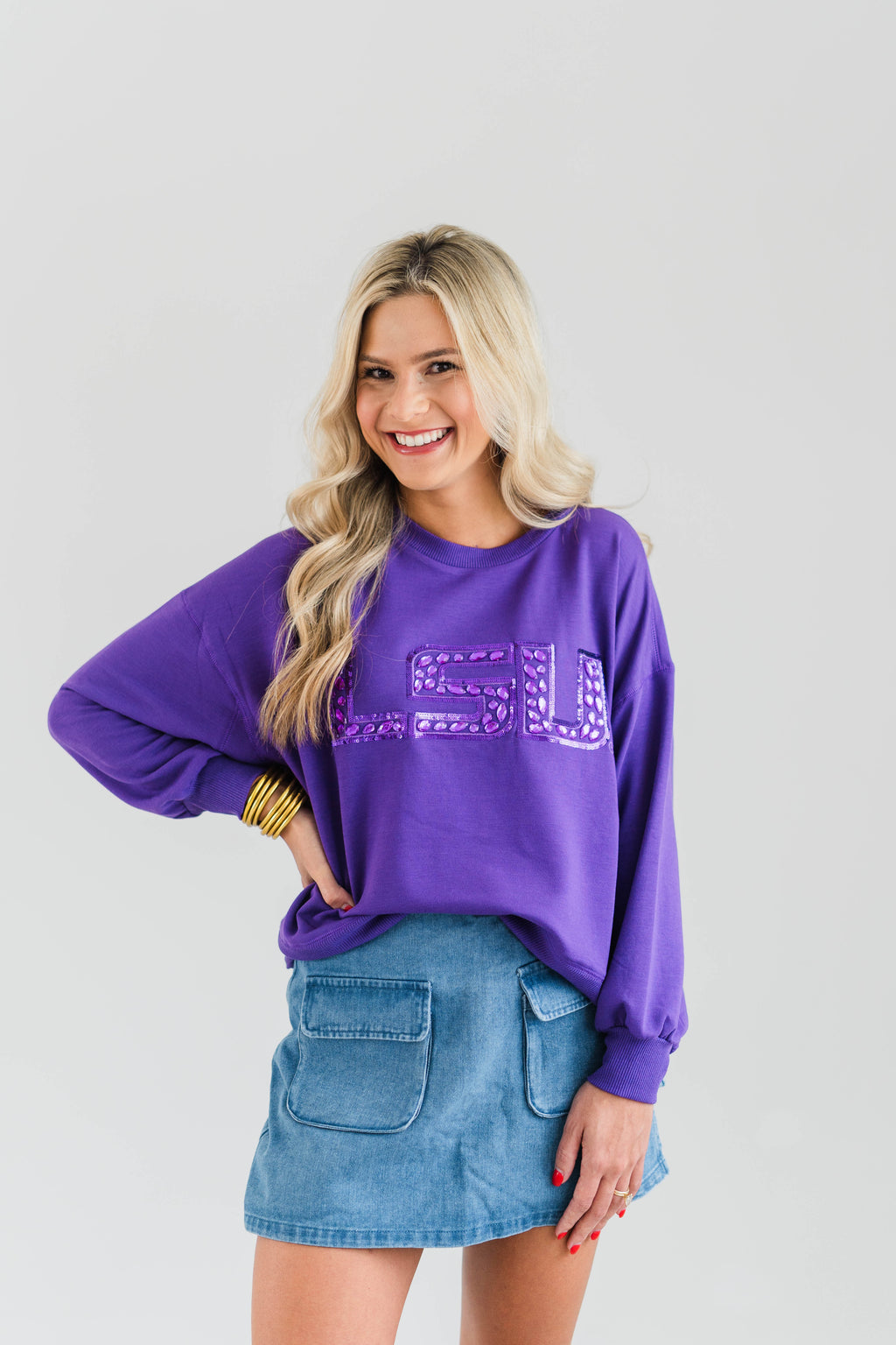 MILLIE LSU SWEATSHIRT