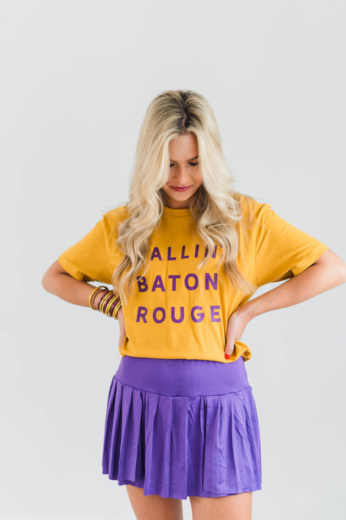 VARSITY PLEATED SKORT - LondonEE & Co. 