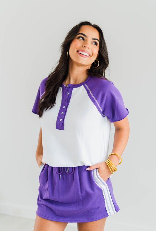 GAME DAY RAGLAN TOP