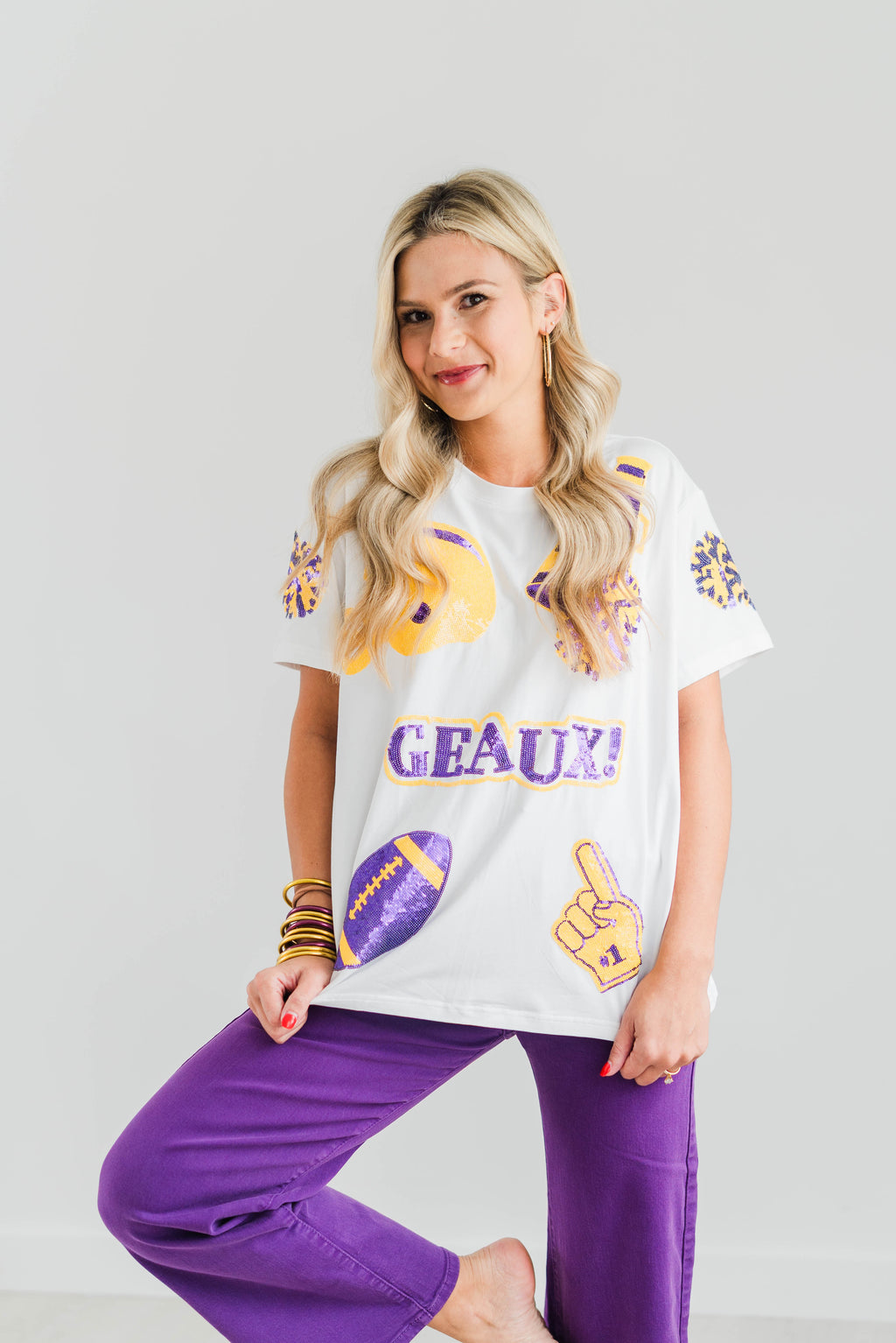 JOLIE SEQUIN GAME DAY TOP
