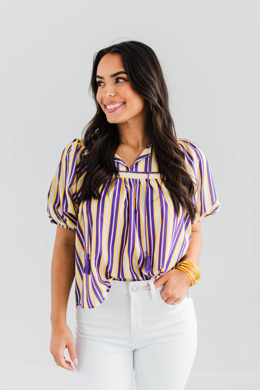 PENNY PIN STRIPED TOP
