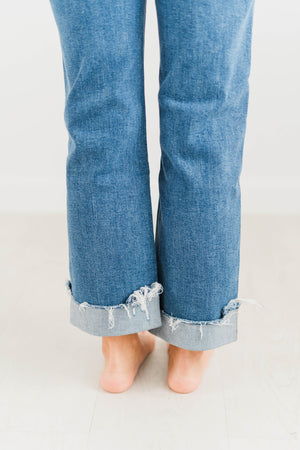 FOUR SEASONS MID RISE CUFFED JEANS