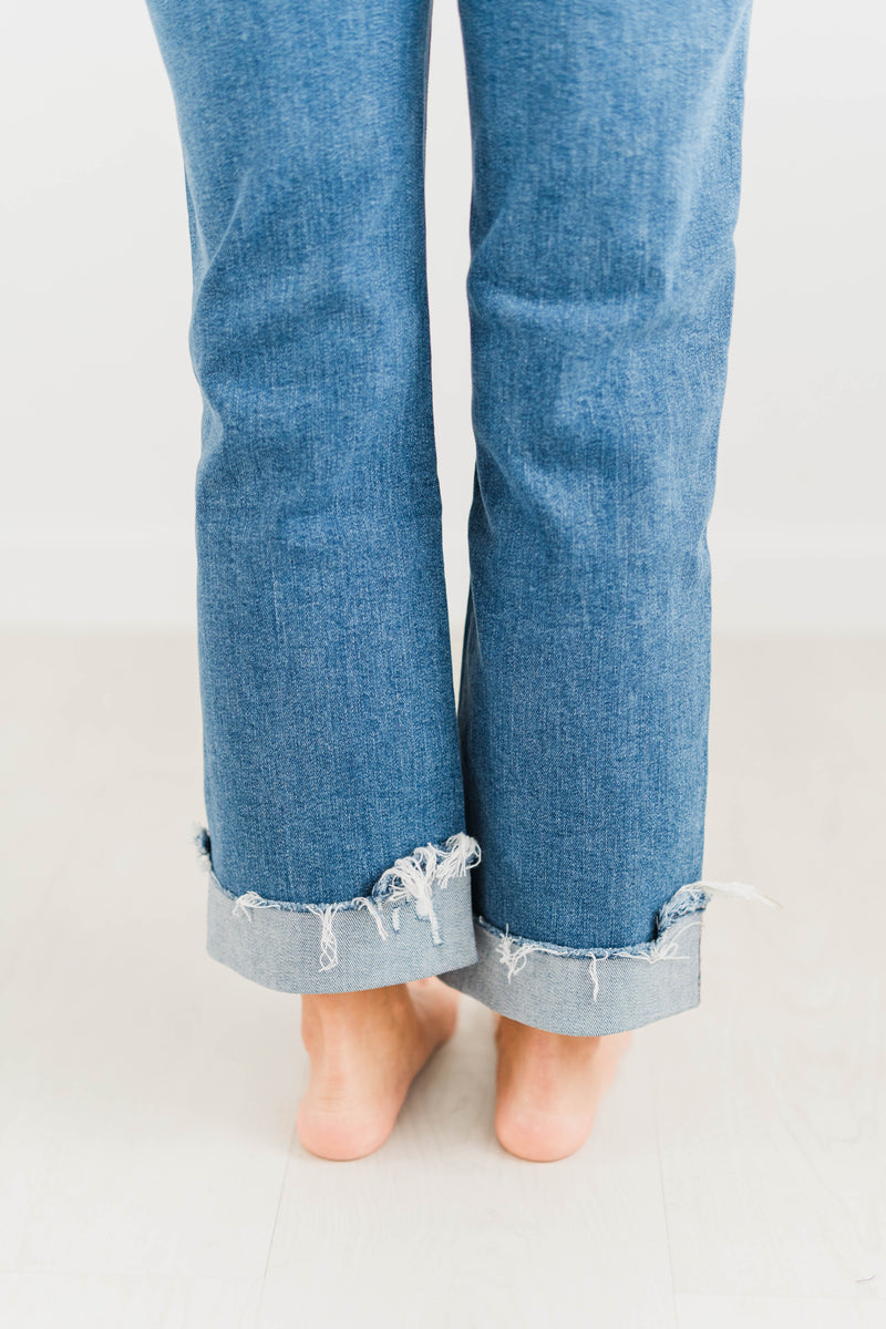 FOUR SEASONS MID RISE CUFFED JEANS