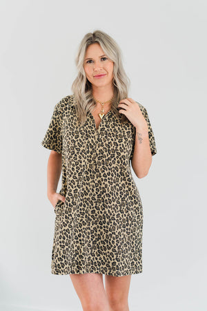 CONLEE LEOPARD DRESS