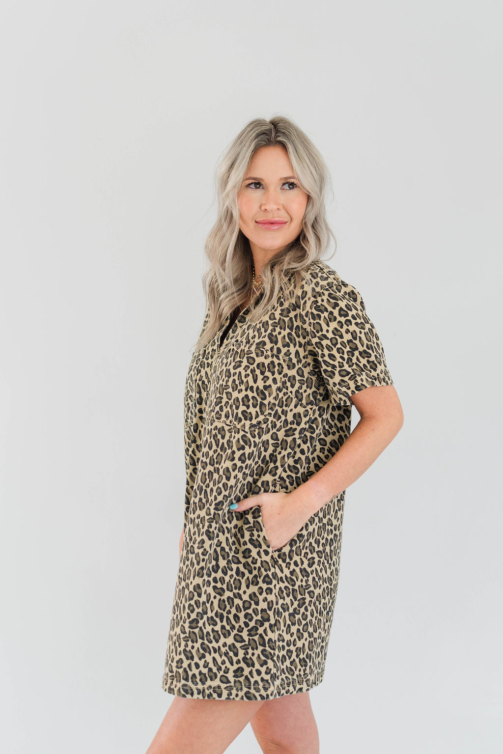 CONLEE LEOPARD DRESS