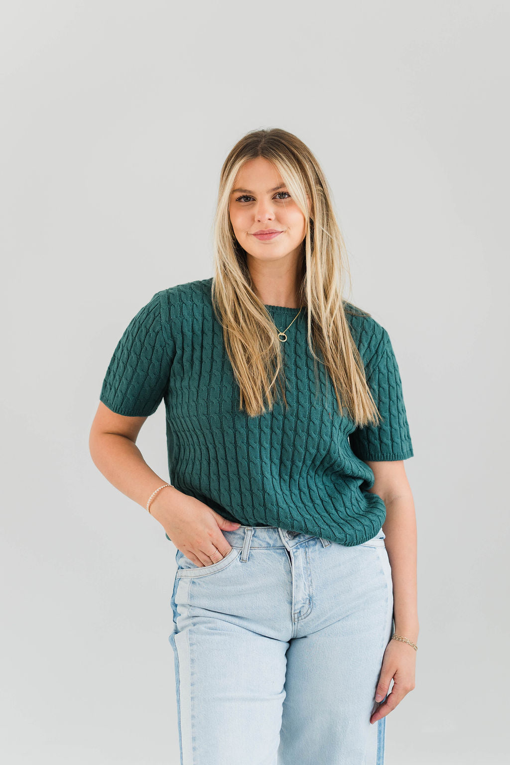 CABLE KNIT SWEATER