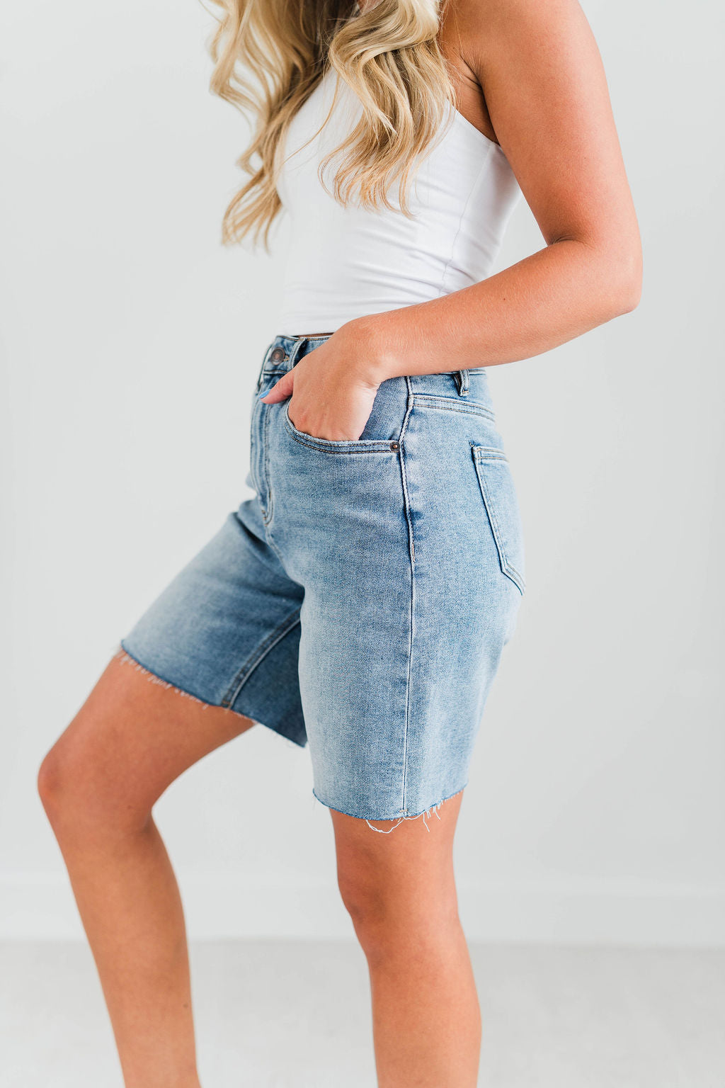 NORA HIGH RISE MIDI SHORTS