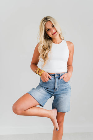 NORA HIGH RISE MIDI SHORTS