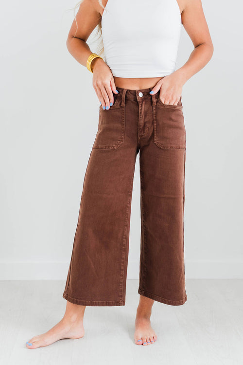 JUDY BLUE GARMENT DYED UTILITY PANTS