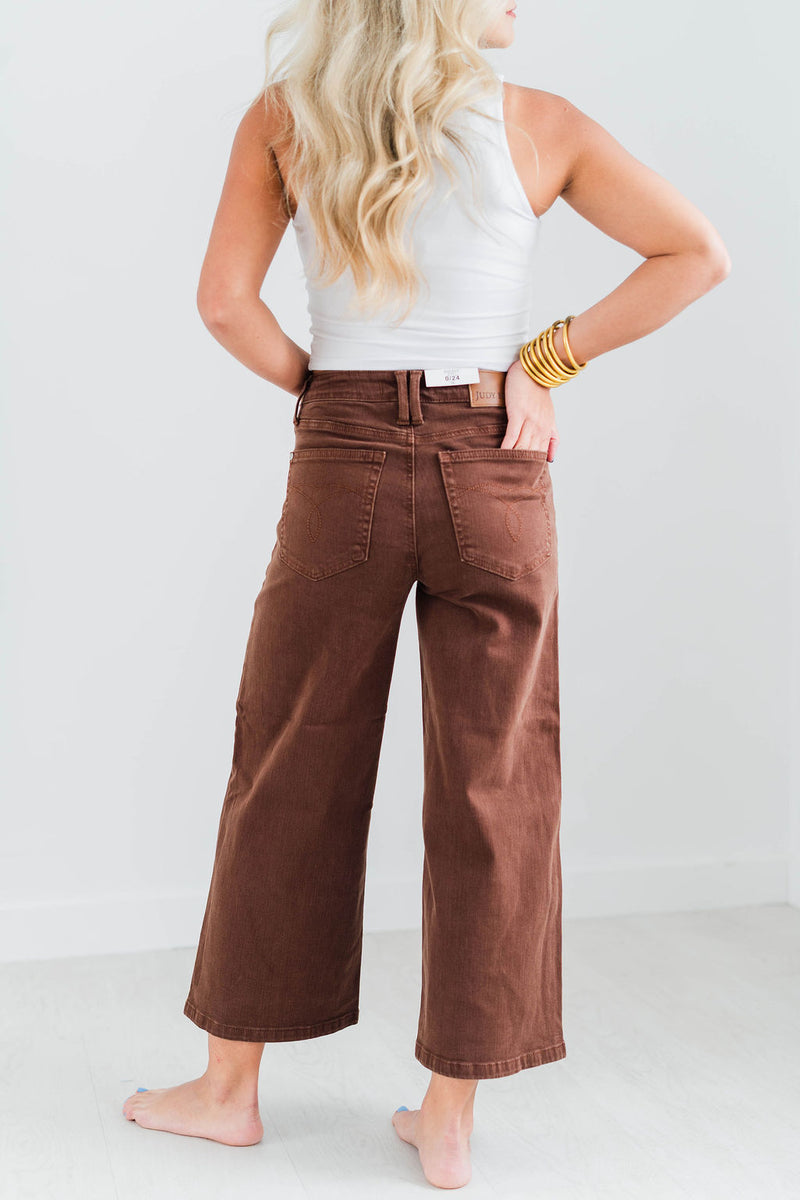 JUDY BLUE GARMENT DYED UTILITY PANTS