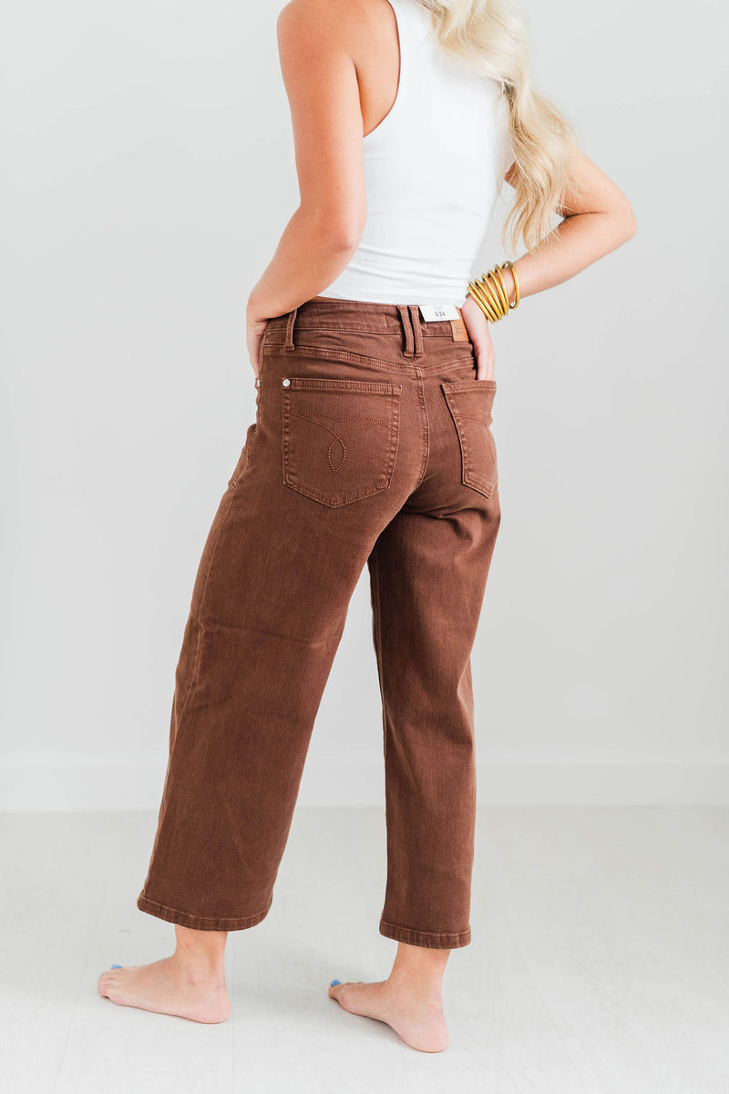 JUDY BLUE GARMENT DYED UTILITY PANTS