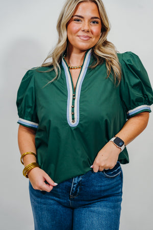 PLUS PUFF SLEEVE TOP