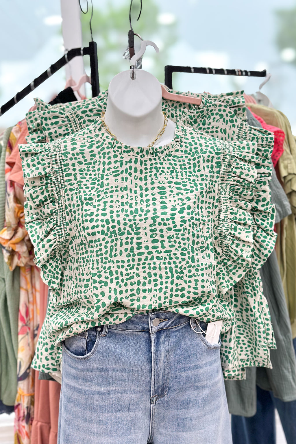 GREEN ENVY TOP
