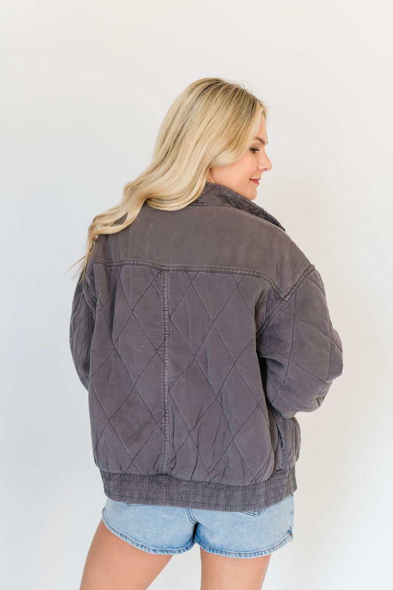 WASHED QUILT JACKET