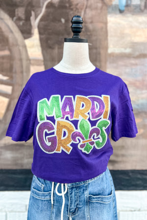 SEQUIN MARDI GRAS TOP - LondonEE & Co. 