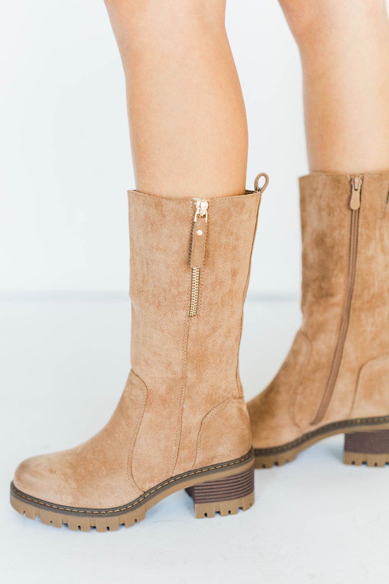 SUEDE RIDING BOOTS