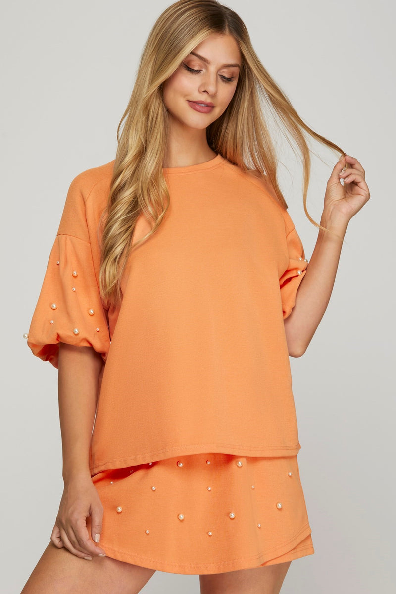 CREAMSICLE SHORT SET
