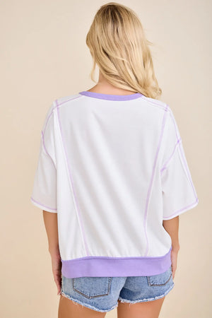 MARDI GRAS RHINESTONE TOP - LondonEE & Co. 
