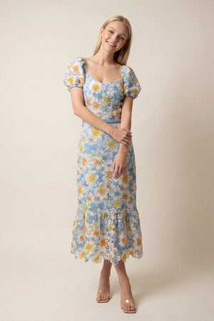 LACE MIDI DRESS